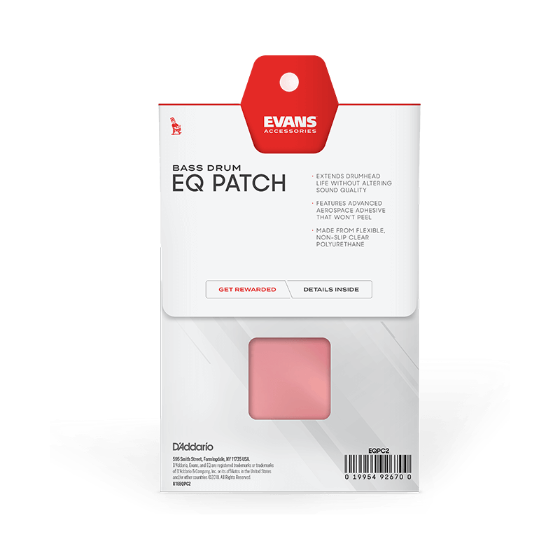EVANS EQPC2 Protectores de parches para doble pedal de bombo