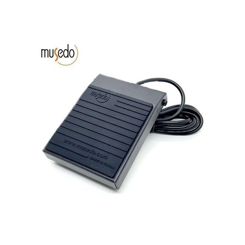 Pedal de sustain Musedo Tb-004 para teclados pianos y sintetizadores