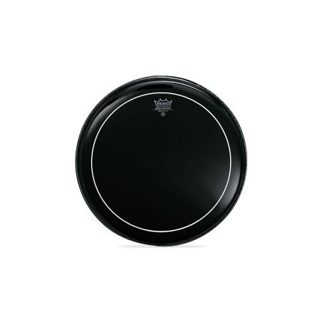 REMO PINSTRIPE EBONY Parche hidráulico negro doble capa para batería y percusión 