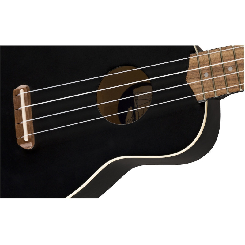 FENDER VENICE BLK : Un Ukelele soprano hermos e increíble