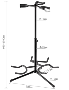 ARTINY JYC-J-L3 Atril para 3 guitarras o bajos 2