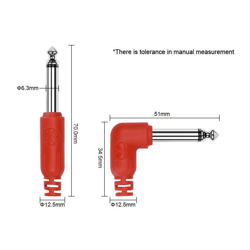 KIRLIN IC-242RDC BK Cable para instrumentos musicales