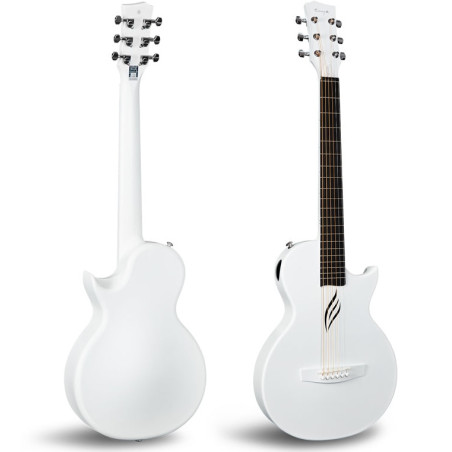 Enya Nova Go SP1 WH: Guitarra eléctro-acuústica de fibra de carbono ligera y duradera