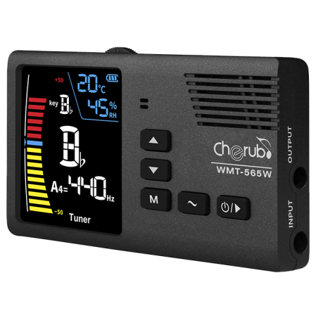 CHERUB WMT-656W Afinador y metrónomo para instrumentos de vientos