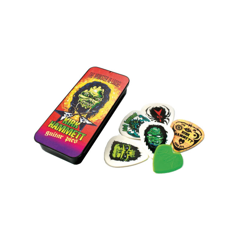 Púas de guitarra JIM DUNLOP KH01T088 Kirk Hammett Monster Pick Tin