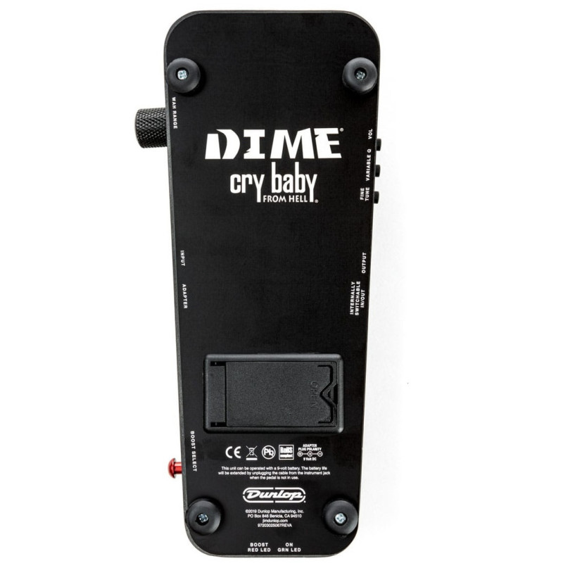 JIM DUNLOP DB01B DIMEBAG CRY BABY® FROM HELL WAH: Wah versátil para guitarristas exigentes