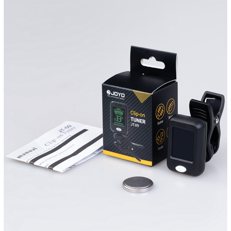 Afinador JOYO JT-09: Afinación precisa y fácil para tu instrumento