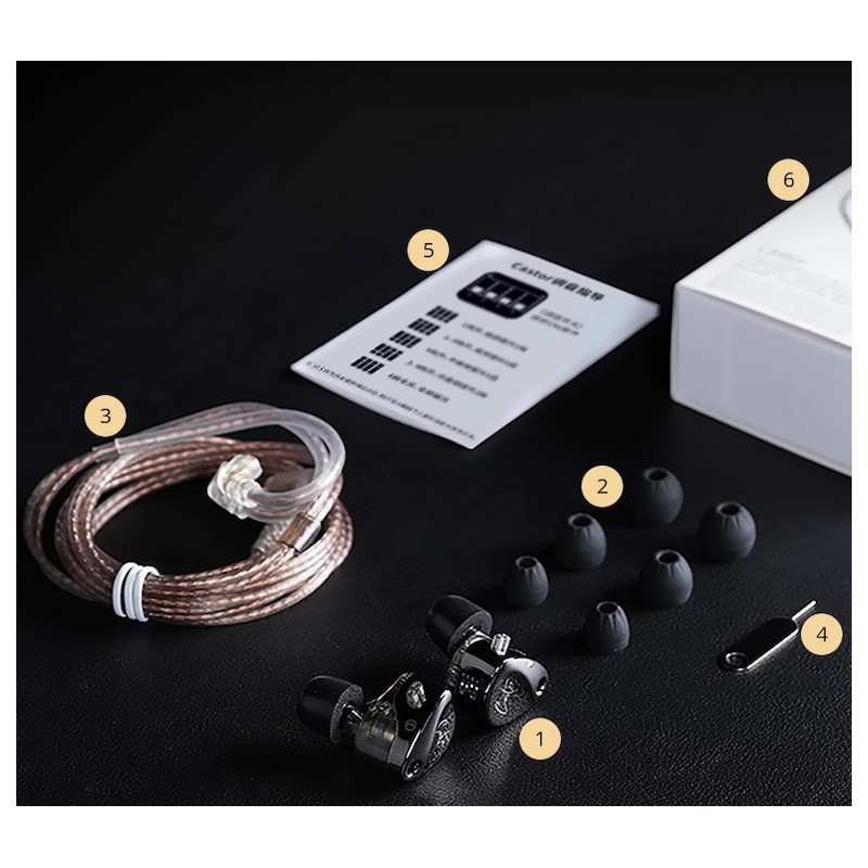 KZ CASTOR BASS VERSION Audífonos In Ears completos