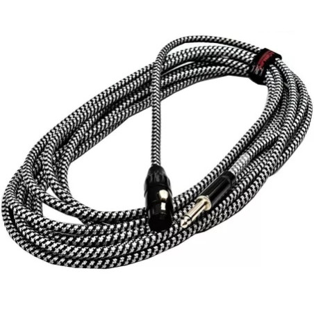 KIRLIN MW-472B-6M/BKB Cable para microfono XLR hembra - Plug 1/4"