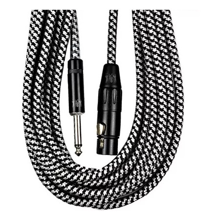 KIRLIN MW-472B-6M/BKB Cable para microfono XLR hembra - Plug 1/4"
