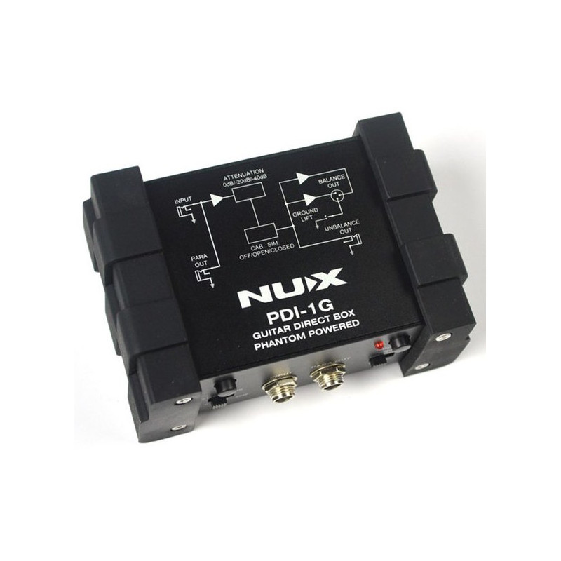 NUX PDI-1G Caja directa activa con simulador de amplificador para guitarra