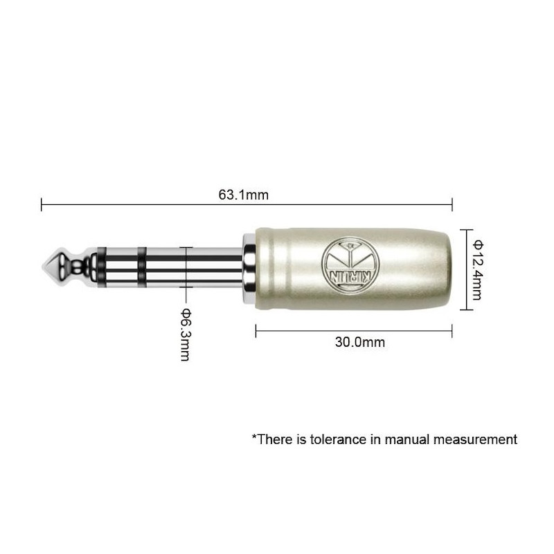 KIRLIN AP-249PR/BK Cable TRS de 1/4" stereo para sonido profesional