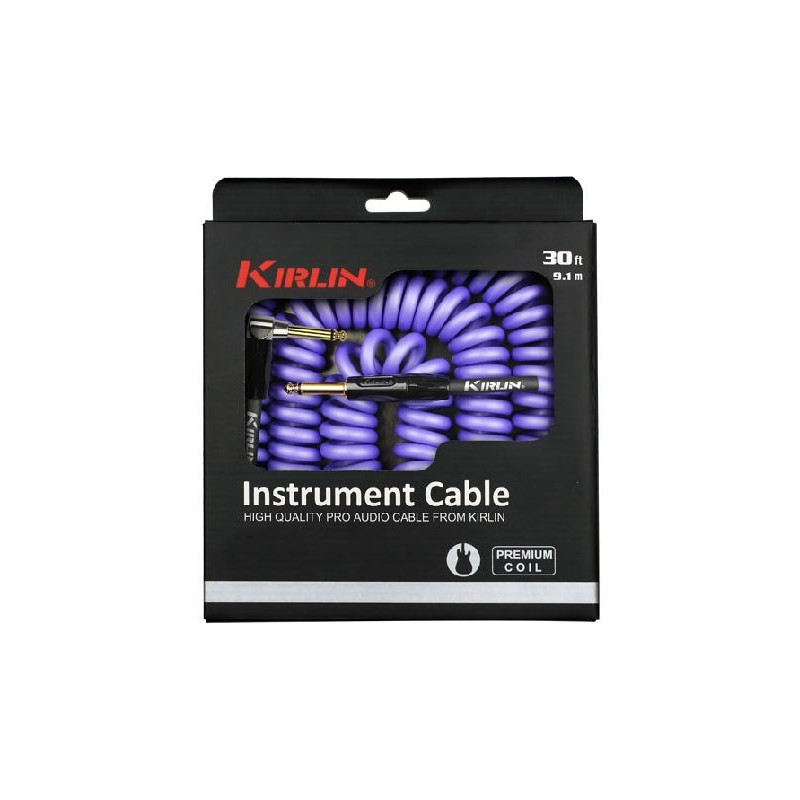 KIRLIN IPK-222BFGL-9.15M/PUE Cable entorchado profesional plug aleación oro