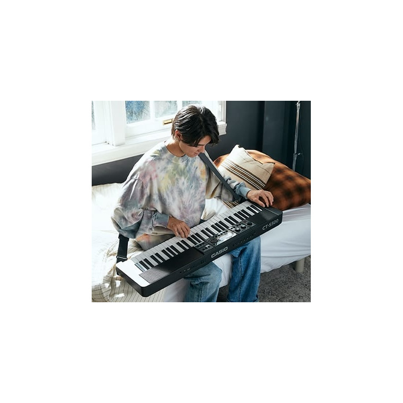 Casio CT-S500 - Teclado Portátil de 61 Teclas con Sonido AiX y Efectos DSP