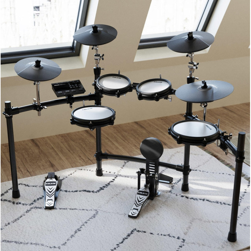 NUX DM-310 Batería Electrónica con Pads de Malla y Conectividad USB