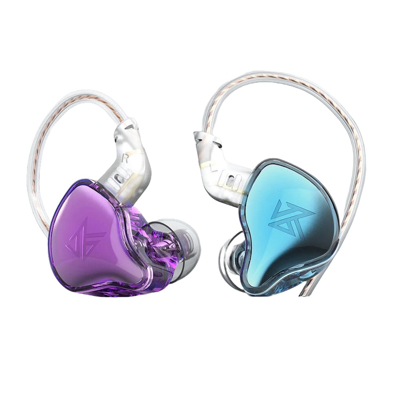 Audífonos In-Ear KZ EDC BLUE & PURPLE - Sonido Claro y Potente