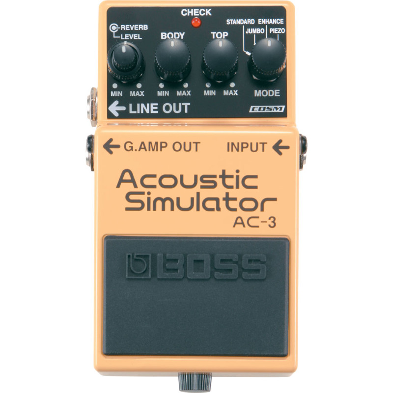 Pedal BOSS AC-3 Acoustic Simulator – Sonido de Guitarra Acústica Auténtico