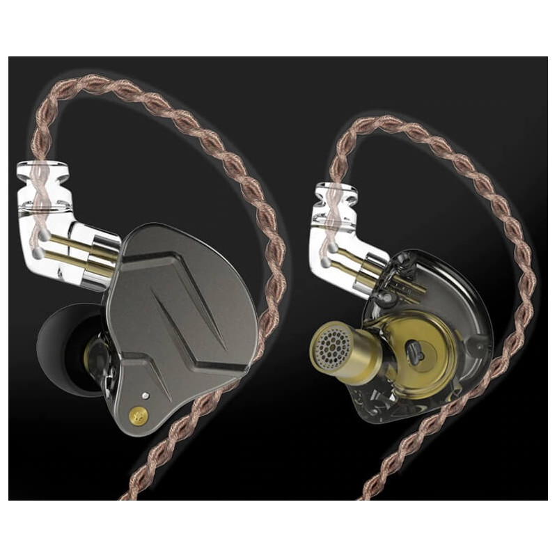 KZ ZSN PRO GRAY Audífonos Híbridos - Sonido Profesional y Aislante