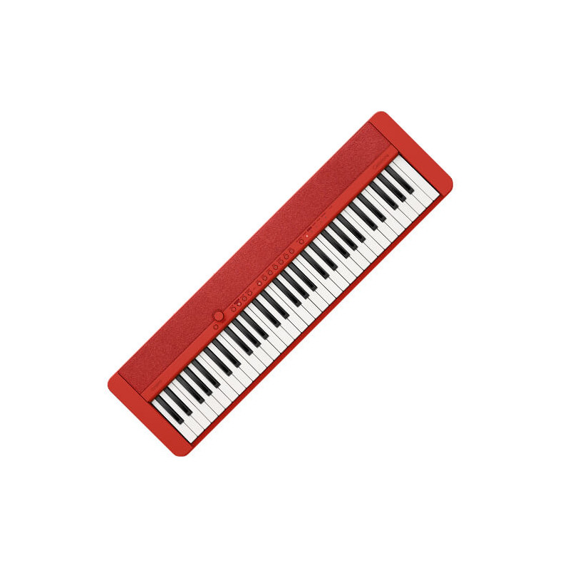 CASIO CT-S1 RD Teclado electrónico rojo con adaptador