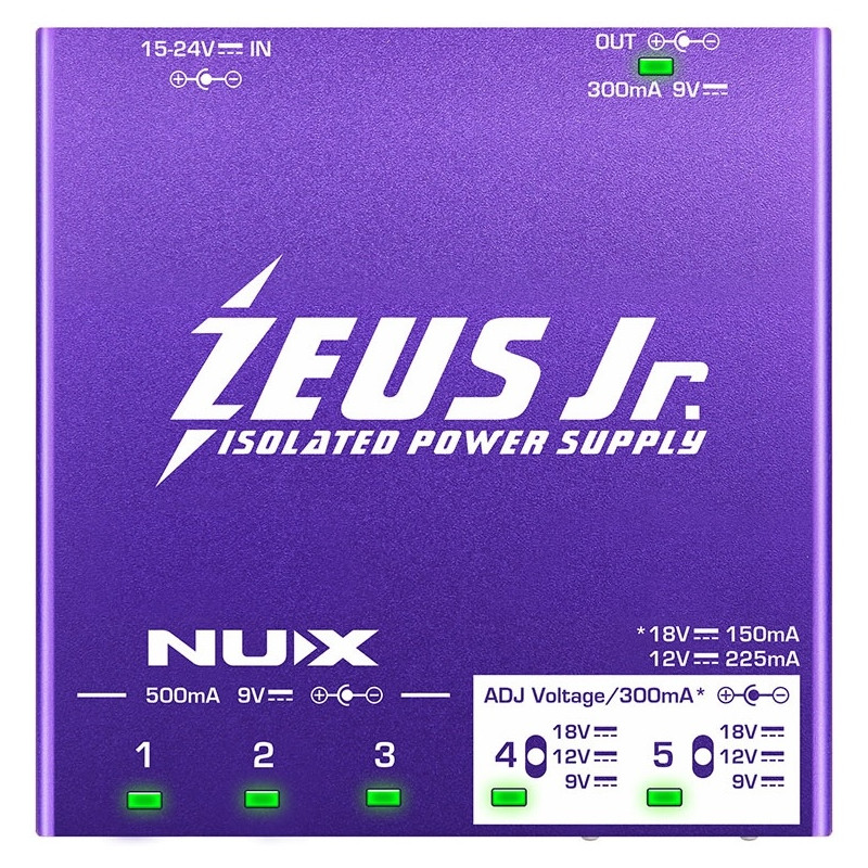 NUX ZEUS JR NIP-Z6 Fuente de Poder para pedales de efectos