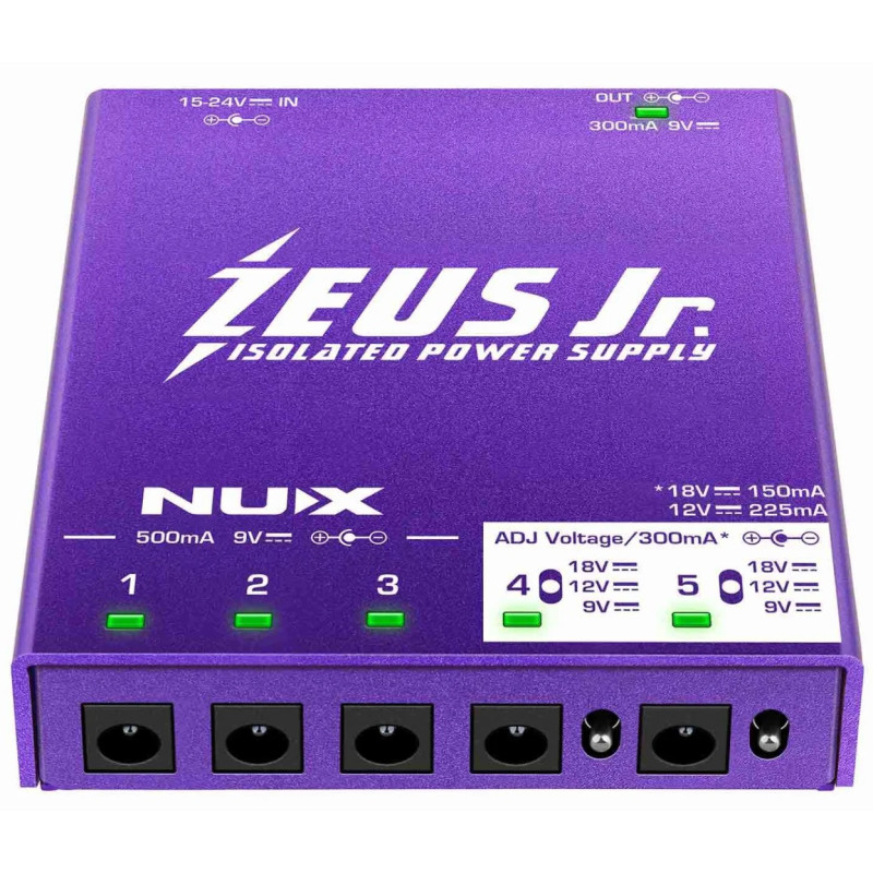 NUX ZEUS Jr. (NIP-Z6) - Fuente de Alimentación Aislada para Pedales