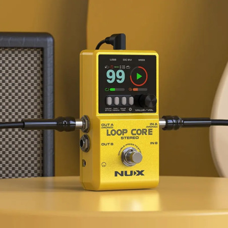 NUX LOOP CORE STEREO NCL-2 Pedal looper stereo para guitarra
