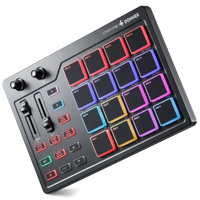 DONNER DPD-16 EC3305 STARRYPAD Controlador midi