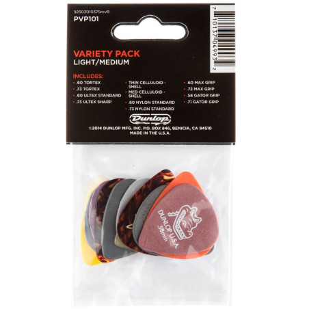 JIM DUNLOP PVP101 Set de picks para guitarra