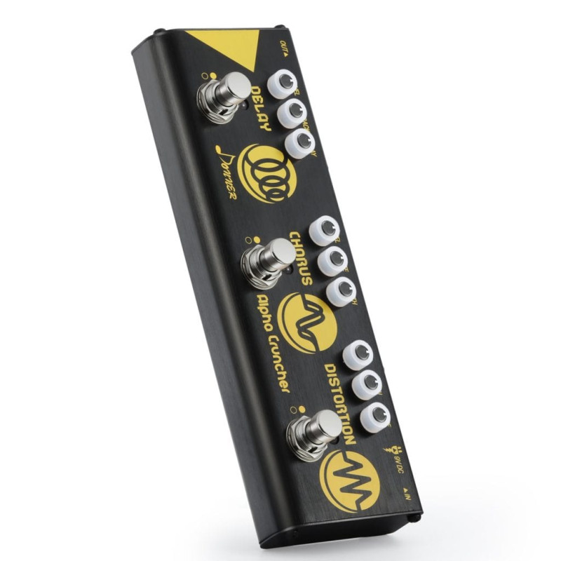 Donner EC962 Alpha Cruncher – Pedal Multiefectos con Distorsión, Chorus y Delay