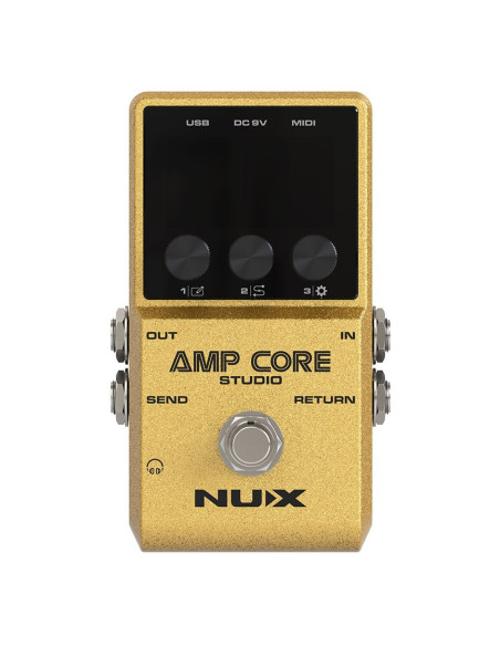 NUX NCA-1 AMP CORE STUDIO – Pedal de Modelado de Amplificadores Compacto y Versátil