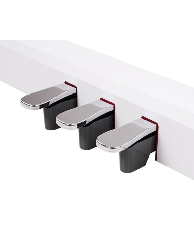 Kit Piano Digital NUX NPK-10 WH + Soporte NPS-1 con Pedales | Elegancia y Rendimiento Profesional