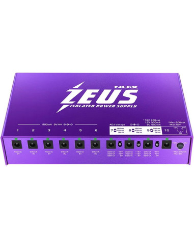 NUX ZEUS NIP-Z10 Fuente de Poder Aislada Profesional para Pedales de efectos