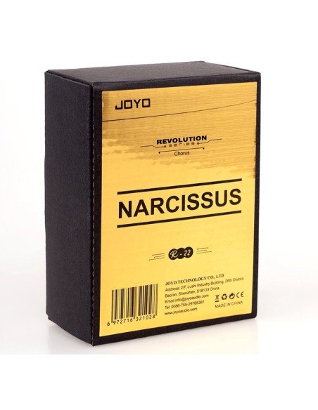 Pedal JOYO R-22 NARCISSUS: Chorus con un sonido cálido y natural. Añade profundidad y dimensión a tu música. Compacto y accesibl