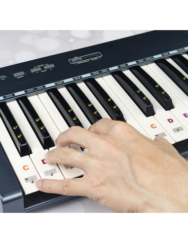 GUITTO GFM-02 Guias de notas para teclados electronicos y pianos