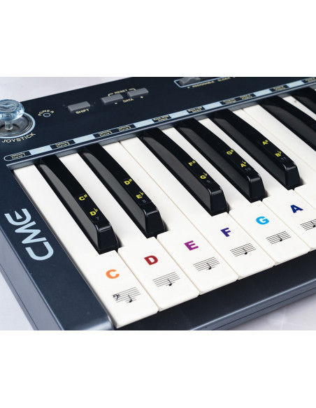 GUITTO GFM-02 Guias de notas para teclados electronicos y pianos