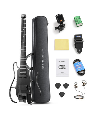 DONNER HUSH-X PRO N EC6866 Guitarra electrica con simulación de tonos