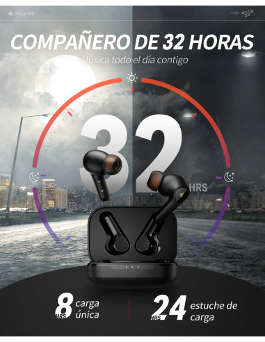 Audífonos Inalámbricos Donner Dobuds ONE EC6519 con ANC, ENC y 32h de Batería