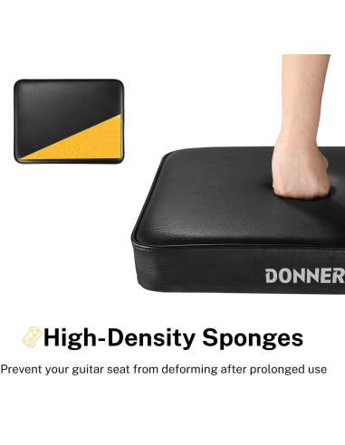 Banco Ajustable Donner EC2060 para Teclado – Espuma Alta Densidad X‑Style