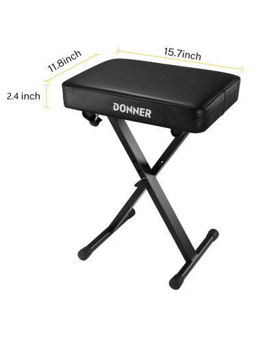 DONNER EC2060 Silla para pianos y teclados