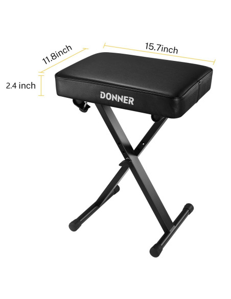 DONNER EC2060 Silla para pianos y teclados