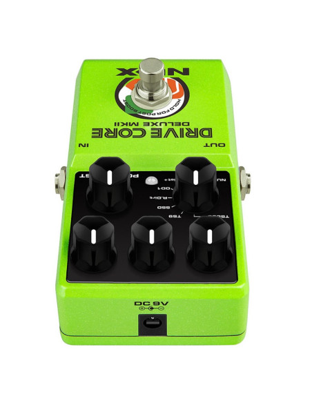 Pedal de overdrive NUX Drive Core Deluxe MKII – 8 tonos analógicos con boost