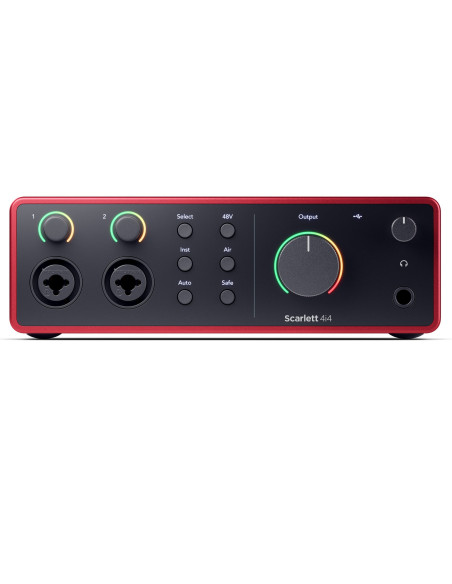 Focusrite Scarlett 4i4 4ª Gen USB‑C 4×4 con MIDI