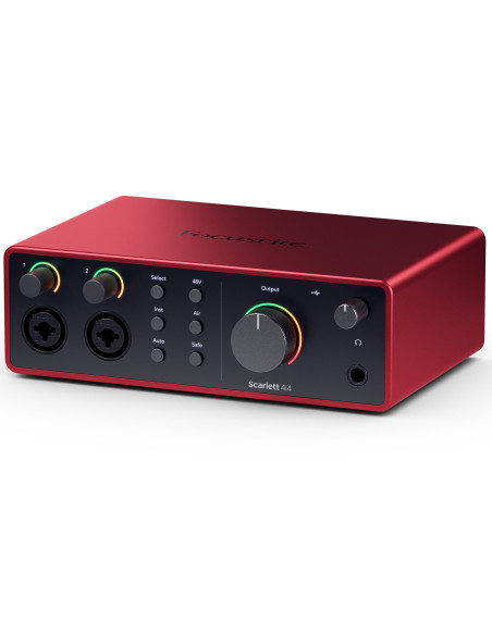 Focusrite Scarlett 4i4 4ª Gen USB‑C 4×4 con MIDI