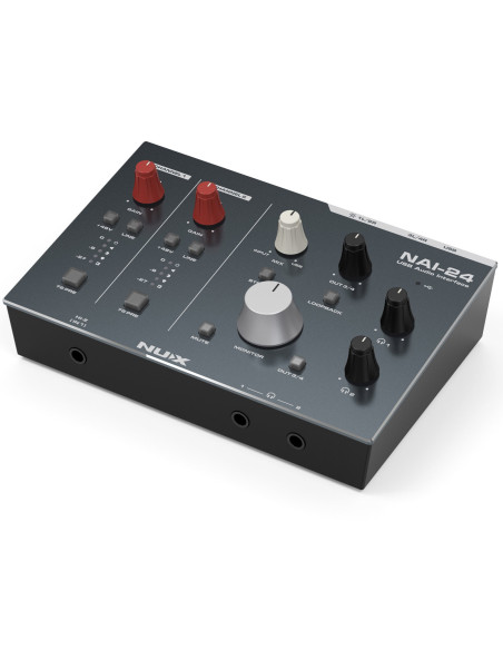 NUX NAI-24 – Interfaz de audio USB 2-in/4-out Clase-A con compresión analógica