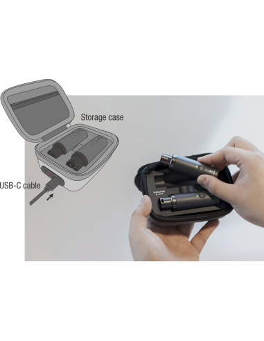 NUX B-3RC | Micrófono inalámbrico 2.4 GHz con estuche USB-C