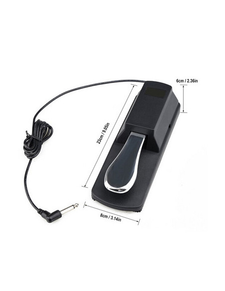 Pedal de Sustain WINGO SP-100 - Versatilidad Clásica para Teclados Electrónicos