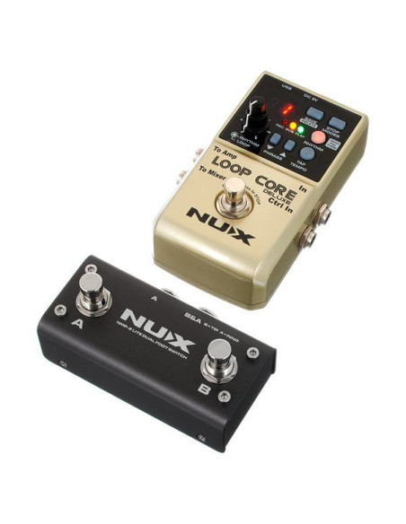 NUX LOOP CORE DELUXE Pedal grabador de loops con USB para guitarra electrica