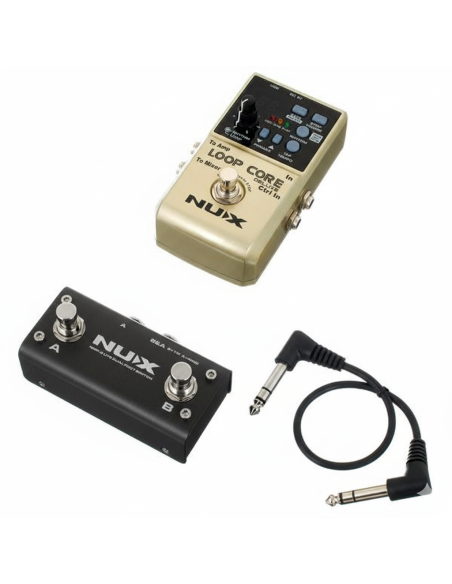 NUX LOOP CORE DELUXE Pedal grabador de loops con USB para guitarra electrica