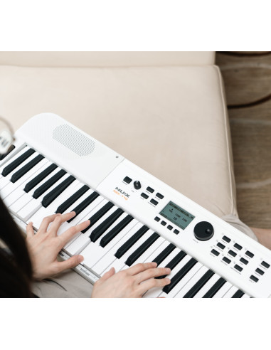 Teclado portátil NUX NEK‑110 – 61 teclas, 700 sonidos, batería recargable Bluetooth