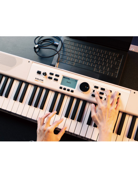 Teclado portátil NUX NEK‑110 – 61 teclas, 700 sonidos, batería recargable Bluetooth